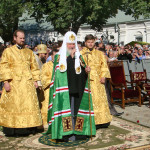 Патриаршая Божественнная литургия на Соборной площади