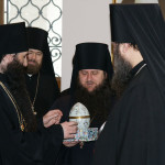 Лаврская братия поздравила Священноархимандрита и Наместника с праздником Пасхи