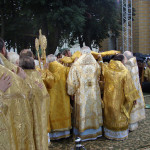 Святейший Патриарх Кирилл в праздник Крещения Руси возглавил Божественную литургию в Лавре
