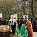 Святейший Патриарх Кирилл прибыл в Киево-Печерскую Лавру