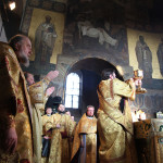 В Неделю святых праотец в Лавре молились святителю Спиридону Тримифунтскому