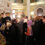 В день Собора Богородицы наместник Лавры молился в храме Рождества Христова на Оболони