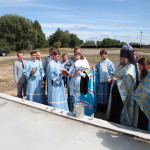 В поселке Вышгородского района митрополит Павел совершил закладку капсулы в основание строящегося храма