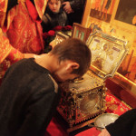 Братия Лавры молились на подворье Свято-Пантелеимоновского Афонского монастыря