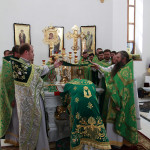 В храме при Киевской областной больнице впервые совершили Литургию архиерейским чином