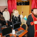 Братия Лавры посетила центр организации «Дзвони Чорнобиля»
