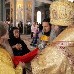 Наместник Лавры совершил Литургию в Преображенском соборе Валаамского монастыря