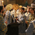 По случаю престольного праздника Лавры митрополит Павел возглавил Литургию в Аннозачатьевском храме обители