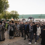 The divine services with carrying and burial of the Shroud were performed in the Lavra