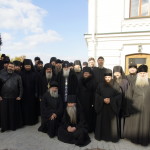 Meeting of brethren of the Lavra and schema-archimandrite Gabriel (Bunge)