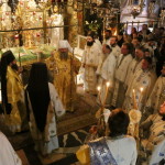 The place of the Crucifixion of God: Vicegerent of the Lavra performed the service
