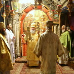 The Grotto of the Christ’s Nativity: The Vicegerent of the Lavra served the Divine Liturgy