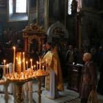 The Vicegerent of the Lavra metropolitan Pavel performed the early Liturgy in the Church of the Exaltation of the Holy Cross