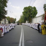 Братія Лаври зустріли Всеукраїнський хресний хід