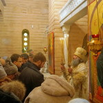 В Предтеченском приделе Великой церкви Наместник Лавры совершил Литургию