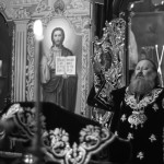 Наместник Лавры совершил Литургию свт.Григория Двоеслова в Крестовоздвиженском храме