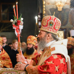 The Vicegerent of the Lavra joined the Primate of the UOC in the service on The Great and Holy Easter
