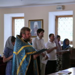 The participation of the hieromonk from the Athos in the Lavra youth meeting