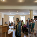 Участие афонского иеромонаха в лаврской молодежной встрече