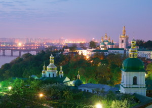 Evening view of the Lavra