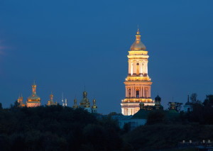 Evening view of the Lavra