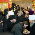 Намісник і братія привітали Священноархімандрита Лаври з Різдвом Христовим