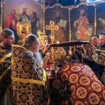 В субботу святого мученика Феодора Тирона Наместник Лавры совершил Литургию