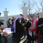 Братія Лаври привітали Священноначалля з Днем Пасхи