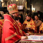 The Primate of the Ukrainian Orthodox Church performed services at Easter night