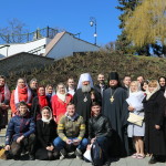 Братия Лавры поздравили Священноначалие с Днем Пасхи