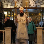 Єпископ Андрій звершив в Лаврі першу Літургію в архієрейському сані