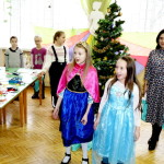 Дітей в київській бібліотеці привітали зі святами братія соцвідділу