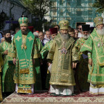 On the jubilee of His Beatitude the Divine services were led by Metropolitan Onuphrius