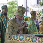 On the jubilee of His Beatitude the Divine services were led by Metropolitan Onuphrius