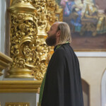 The Holy Archimandrite of the Monastery led the celebrations in the Lavra