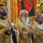 Предстоятель УПЦ совершил Литургию в Лавре в день всех святых Церкви Русской