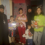 Large families in the Kyiv region received presents from the brethren of the Lavra