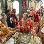 Наместник Лавры освятил престол в Золотоношском соборе