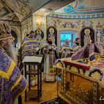 Священноархимандрит Лавры возглавил Литургию в Неделю 5-ю Великого поста